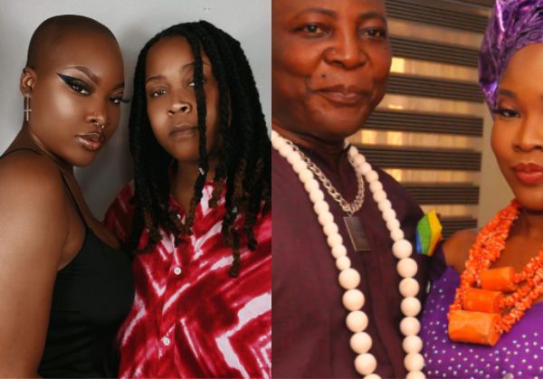 Charly Boy and his daughter