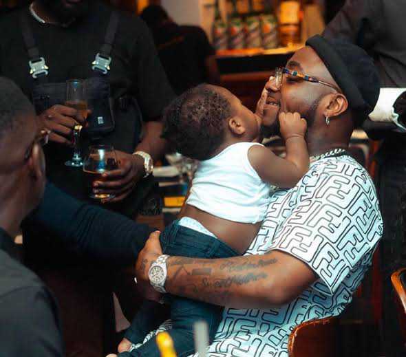 Davido, guest wrestle during Ifeanyi's birthday party