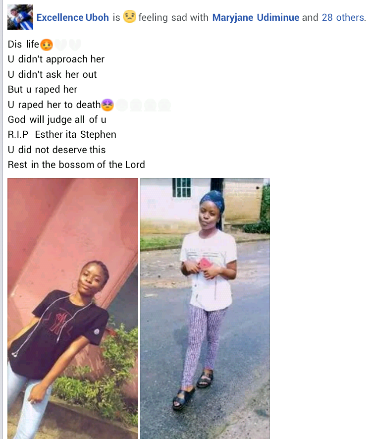 #JusticeForEstherIta: Young woman allegedly gang raped and murdered by hoodlums in Akwa Ibom community 