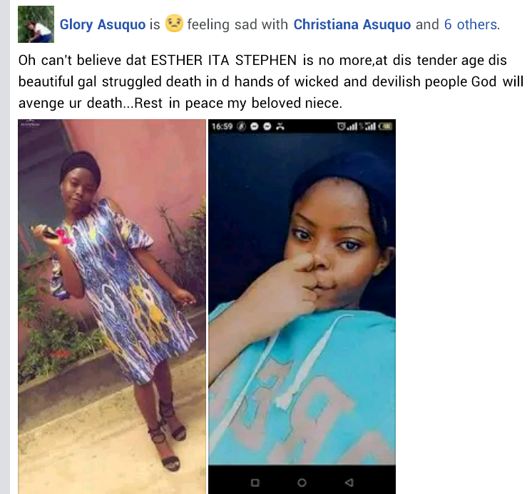 #JusticeForEstherIta: Young woman allegedly gang raped and murdered by hoodlums in Akwa Ibom community 
