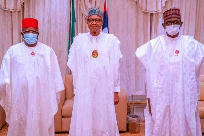 4. President Muhammadu Buhari Thursday night received Ebonyi State Governor, David Umahi, shortly after he defected from the Peoples Democratic Party (PDP) to the ruling All Progresives Congress (APC).
