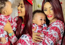 Regina Daniels Shares Adorable Christmas Themed Photos With Her Son