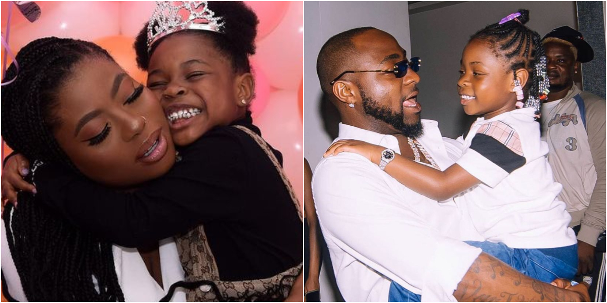 Singer Davido’s 5-Year-Old Daughter, Imade Advices Her Mum To Calm Down