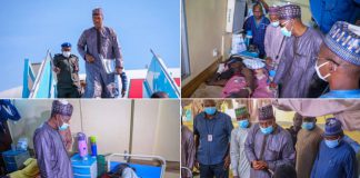 Zulum Visits Attacked Hunters In Hospital