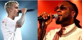 Justin Bieber, Burna Boy Spotted In A Studio; Set To Release A Song Together