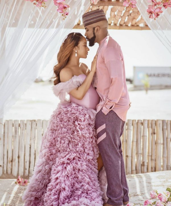 Banky W and his wife