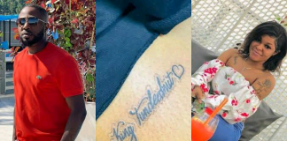 Tunde Ednut Reacts As Lady Tattoos His Name On Her Body