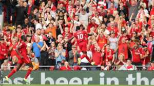 Mane, Salah Score To Lift Liverpool Over C'Palace 