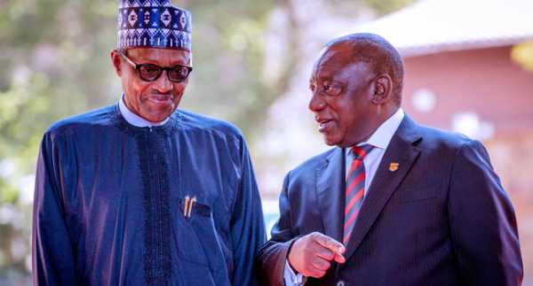 Buhari Receives South African President Ramaphosa In Aso Rock 
