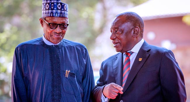 Buhari To Ramaphosa: We Need To End Unhealthy Competition Between Nigeria, S’Africa