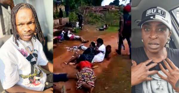 Naira Marley, Kate Henshaw React To Video Of Gunmen Attacking A Polling Unit, Killing An INEC Official In Imo