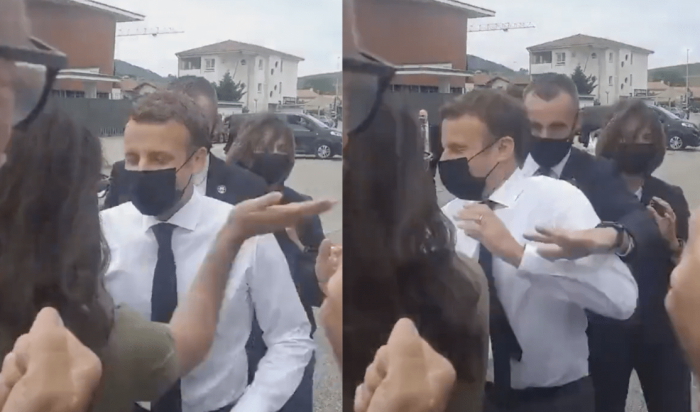 Woman Slaps French President, Emmanuel Marcon (Video)