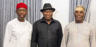 Atiku And Okowa Visit Jonathan, Discuss ‘Plans To Recover Nigeria’